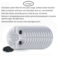 Load image into Gallery viewer, Automatic Pet Cat Water Fountain LED Light 2.4L USB Dog Drinker Feeder Drinking Bowl Dispenser With 3 Carbon Filters and 1 Brush