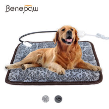 Load image into Gallery viewer, Benepaw Adjustable Heating Pad For Dog Cat Puppy Power-off Protection Pet Electric Warm Mat Bed Waterproof Bite-resistant Wire
