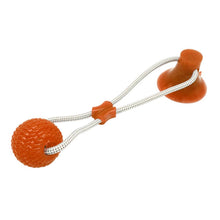 Load image into Gallery viewer, Pets Dog Toys Suction Cup Rubber Dog Chew Toys Pet Ball Tug Toy Tooth Cleaning Chewing Puppy Pet Toy Tug Rope Handle
