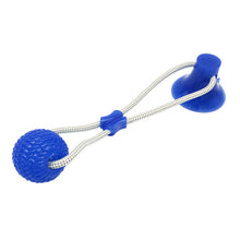 Load image into Gallery viewer, Pets Dog Toys Suction Cup Rubber Dog Chew Toys Pet Ball Tug Toy Tooth Cleaning Chewing Puppy Pet Toy Tug Rope Handle
