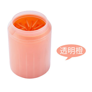 Dog Paw Cleaner Cup Soft Silicone Combs Portable Outdoor Pet Foot Washer Cup Paw Clean Brush Quickly Wash Foot Cleaning Bucket