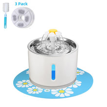 Load image into Gallery viewer, Pet Cat Fountain 2.4L Drinking Window LED Automatic Dog Cat Water Drinking Bowl USB Pet Drinking Dispenser With 3 Carton filters
