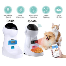 Load image into Gallery viewer, Iseebiz 3L Automatic Pet Feeder With Voice Record Pets food Bowl For Medium Small Dog Cat LCD Screen Dispensers 4 times One Day

