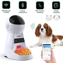 Load image into Gallery viewer, Iseebiz 3L Automatic Pet Feeder With Voice Record Pets food Bowl For Medium Small Dog Cat LCD Screen Dispensers 4 times One Day

