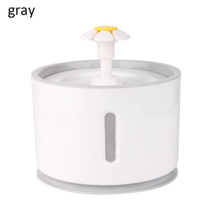 2.4L LED Electric Automatic Cat Dog Water Fountain USB Dog Pet Mute Drinker Feeder Bowl Pet Fountain Drinking Water Dispenser